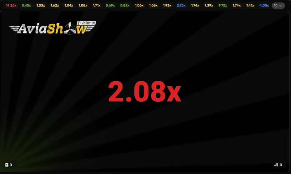 Aviashow पर गेम खत्म करना