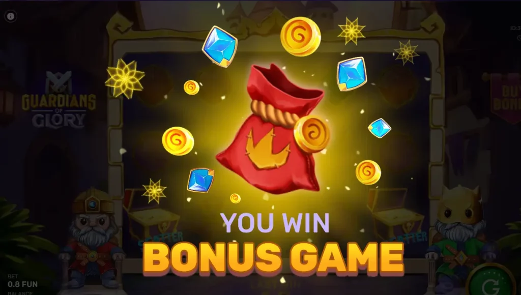 गार्डियंस ऑफ़ ग्लोरी में बोनस गेम जीतना